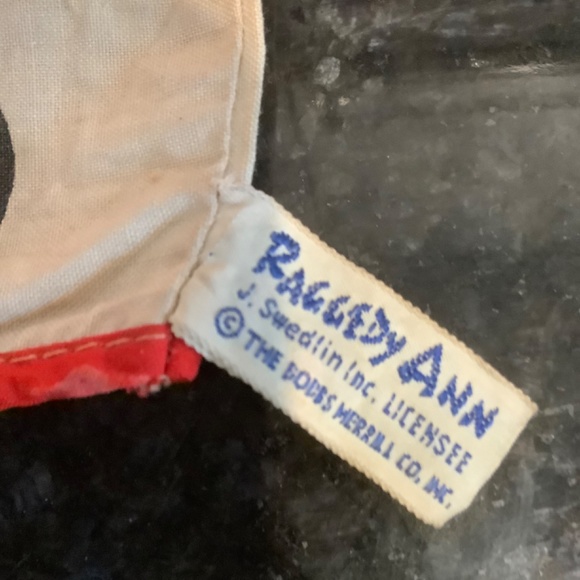 Vintage J. Swedlin Raggedy Ann Hand Puppet - Picture 5 of 6